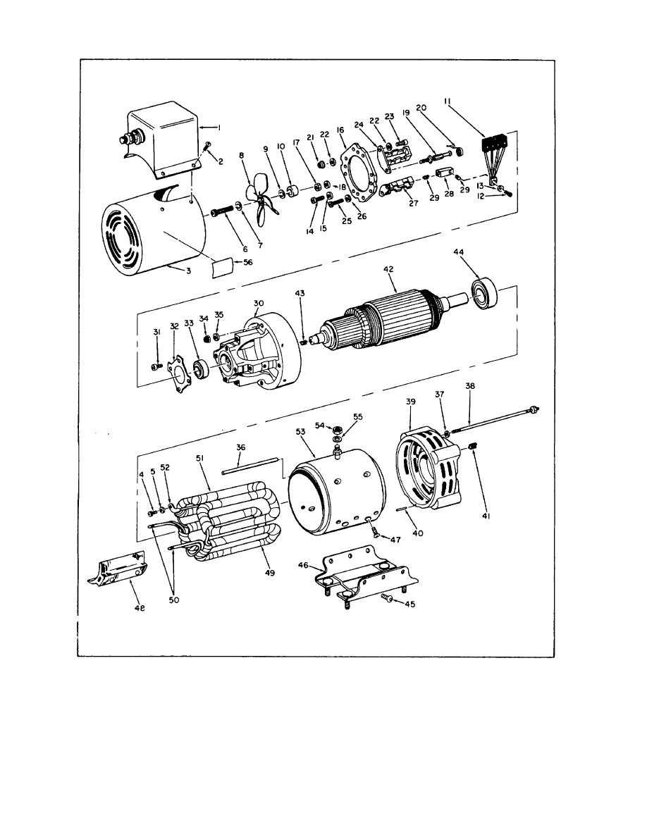 electric motor parts diagram