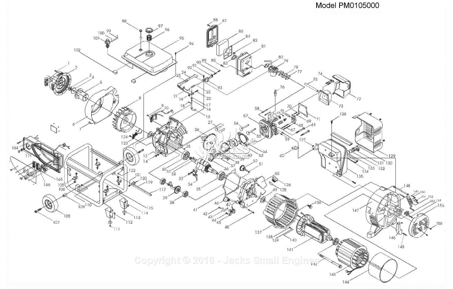 coleman powermate 5000 parts diagram