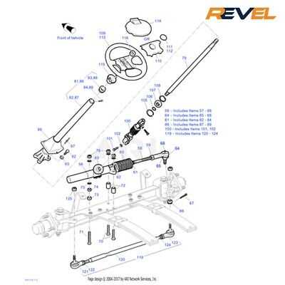 ezgo steering parts diagram