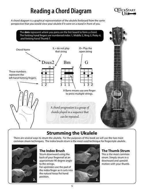 parts of ukulele diagram