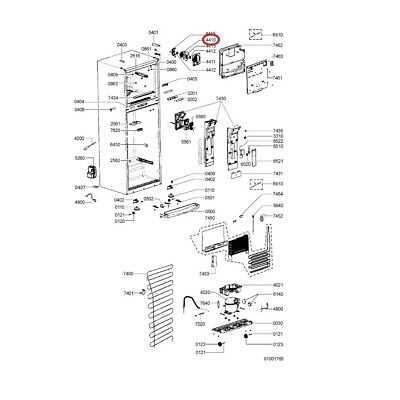 kitchen aid refrigerator parts diagram