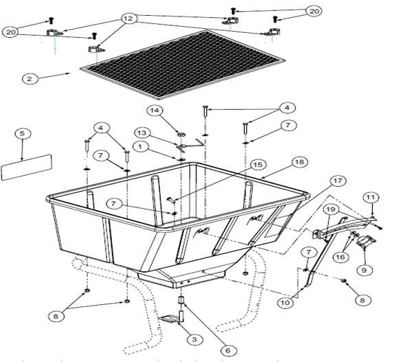 lesco ride on spreader parts diagram