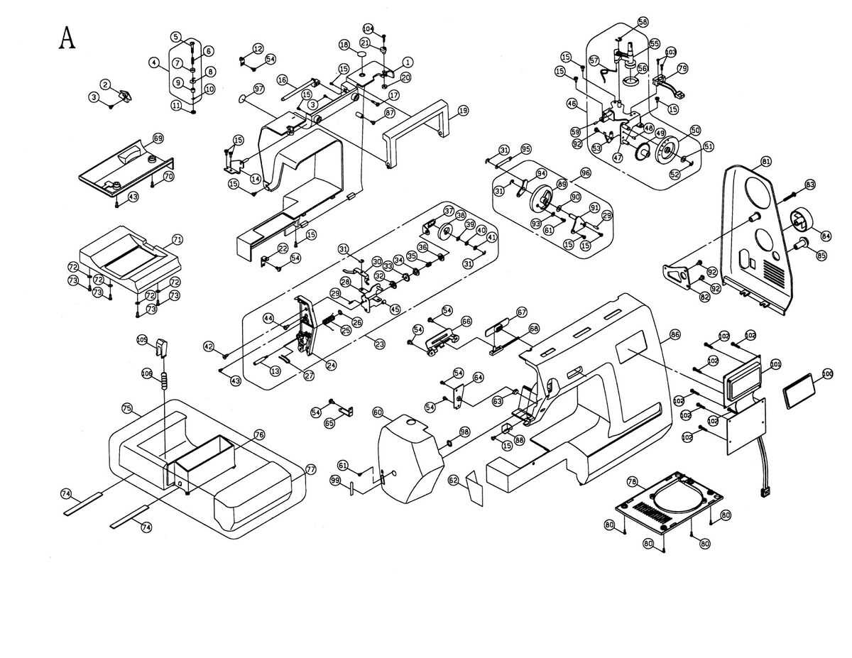 singer parts diagram