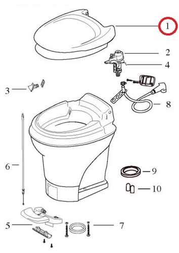 dometic 310 toilet parts diagram