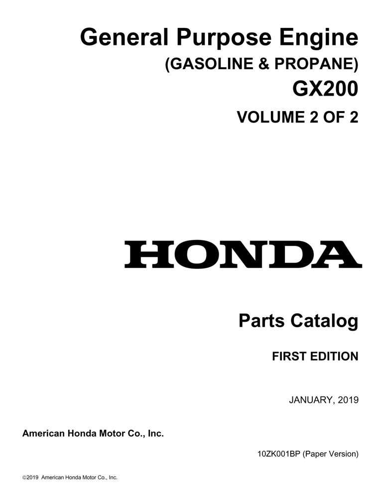 honda gx200 parts diagram