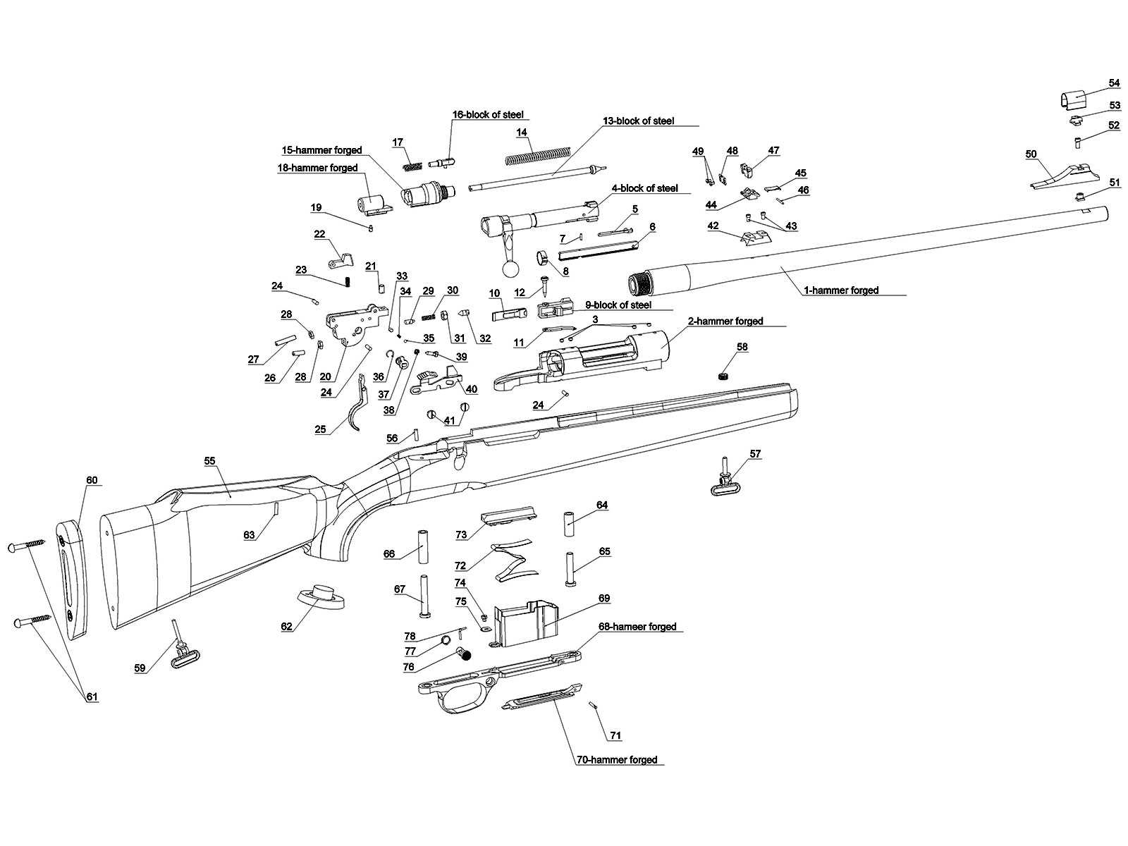 mauser parts diagram