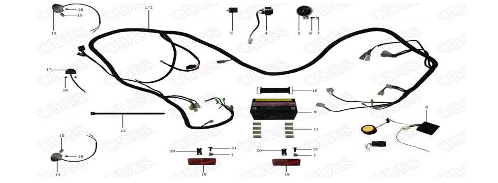 odes dominator 800 parts diagram