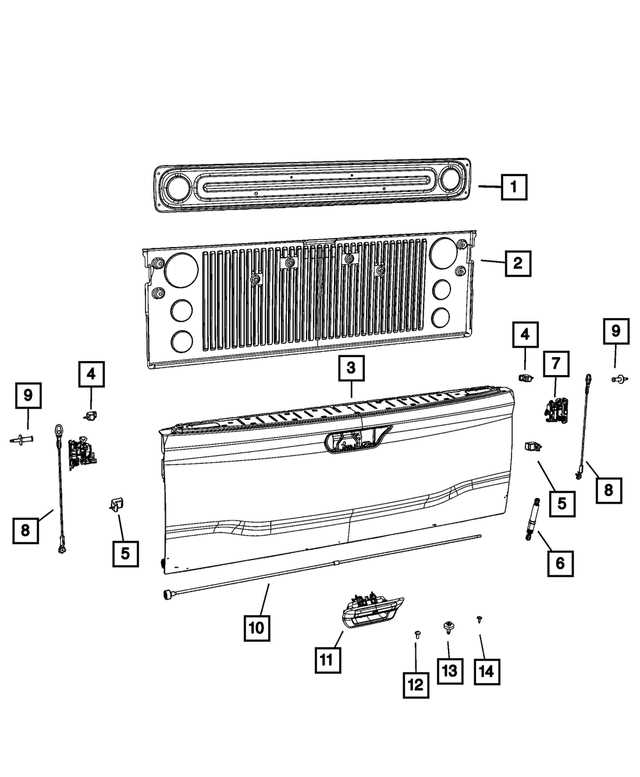 tailgate parts diagram