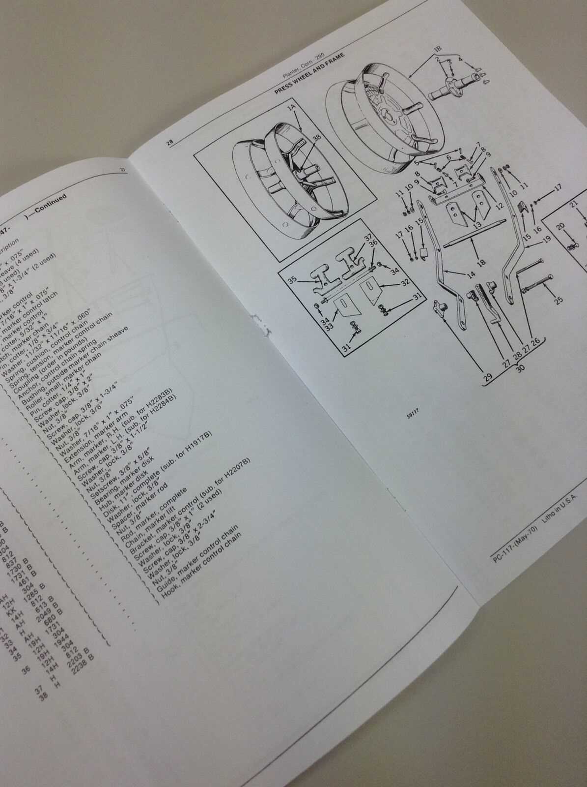 john deere 290 planter parts diagram