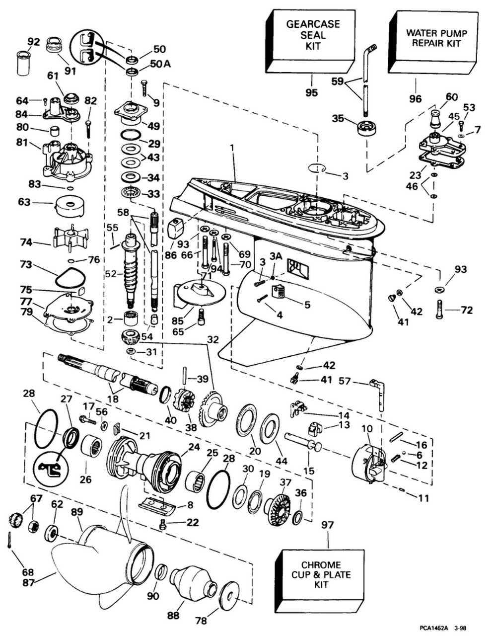 90 hp mercury outboard parts diagram