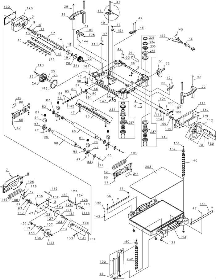 dewalt dw735 parts diagram