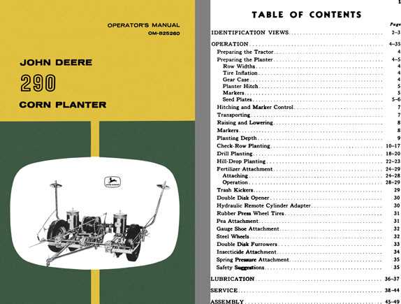 john deere 290 planter parts diagram