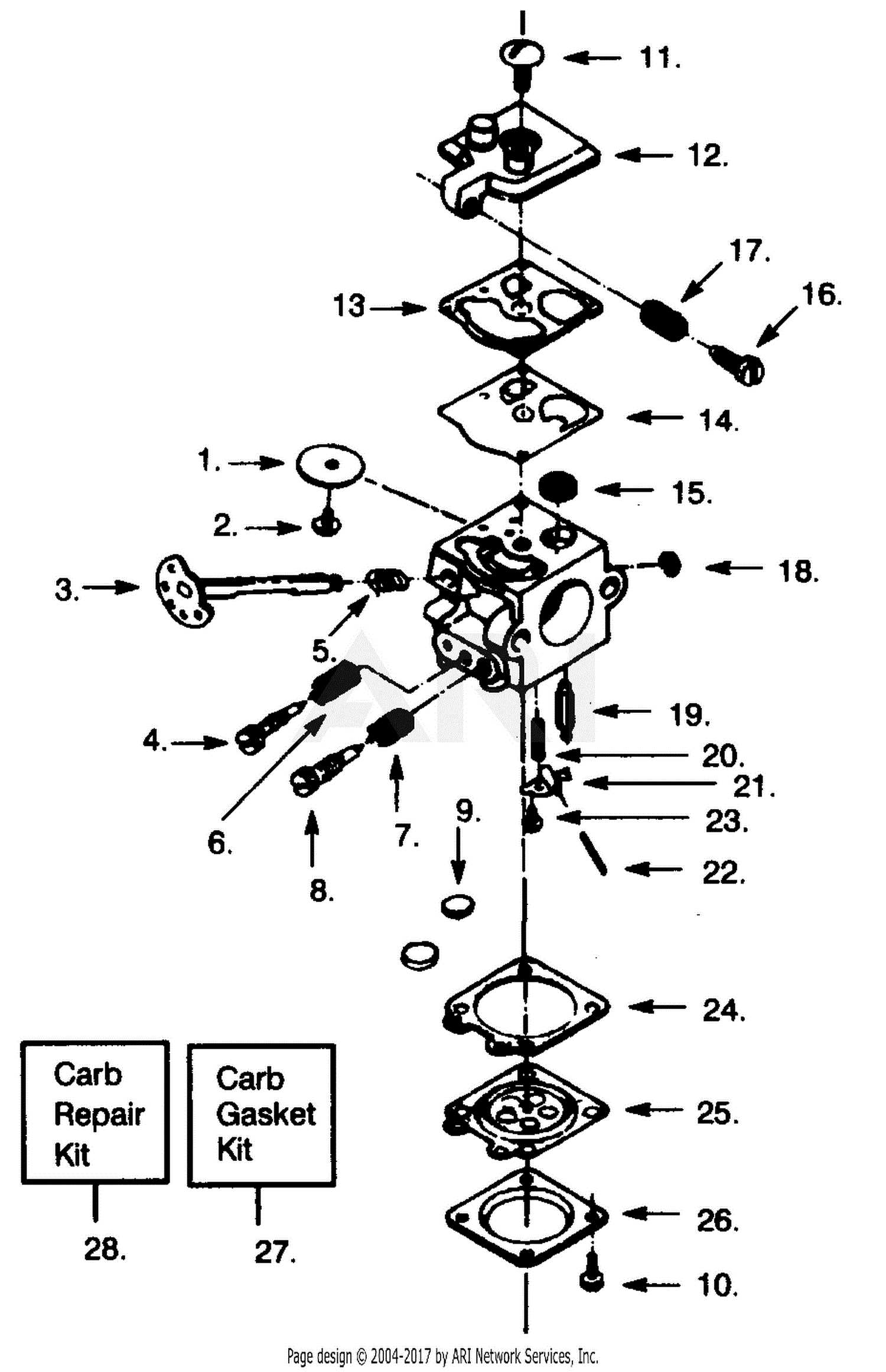 poulan pp5020av parts diagram