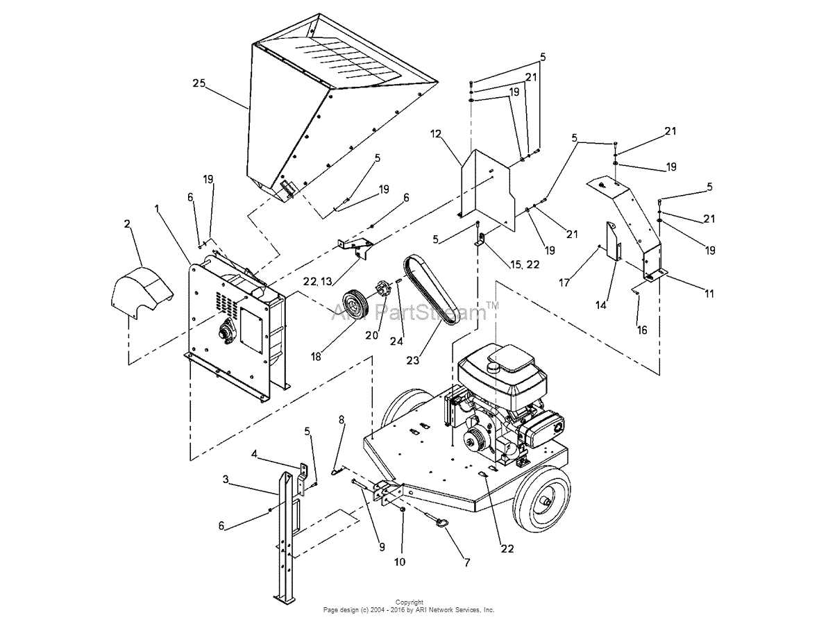 dr chipper parts diagram