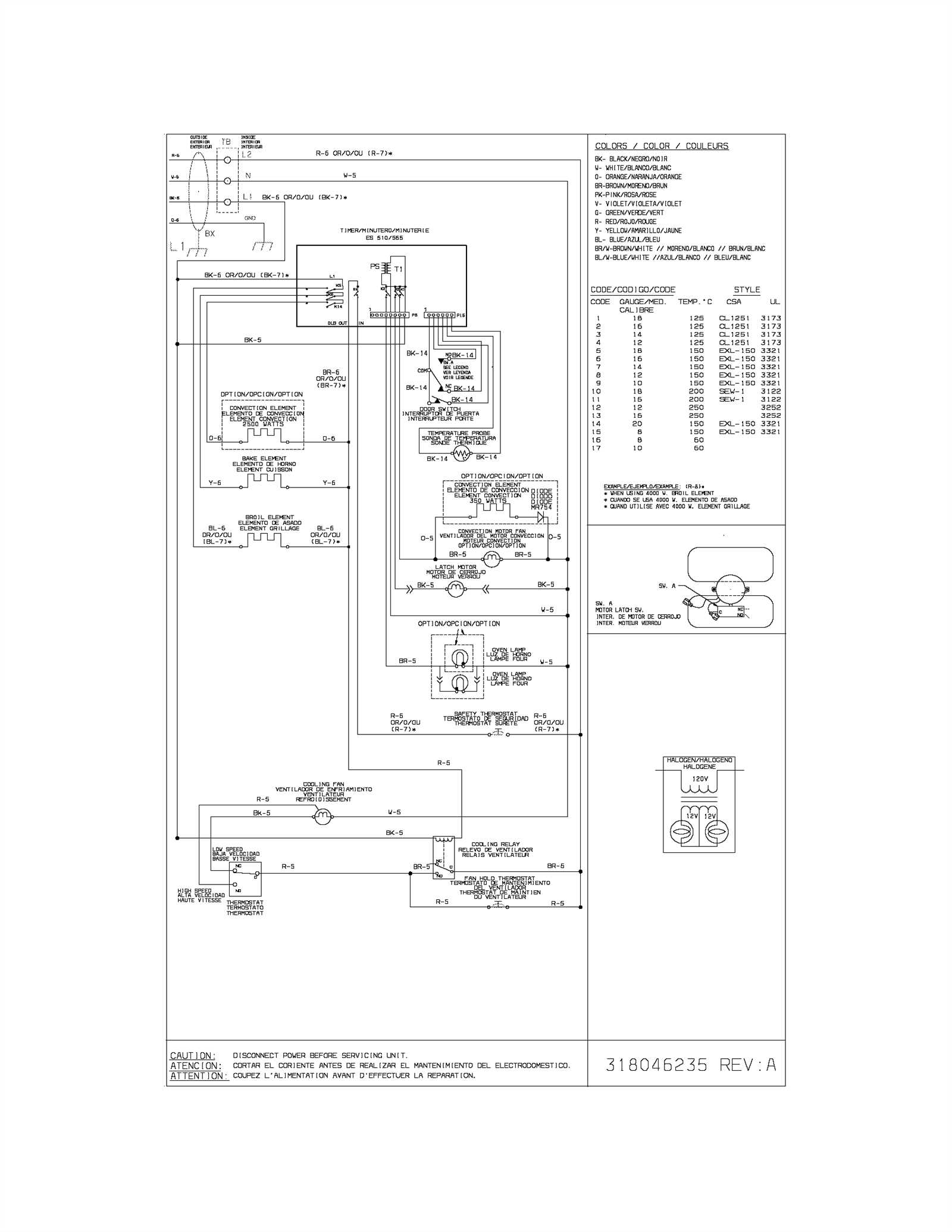 frigidaire stove parts diagram