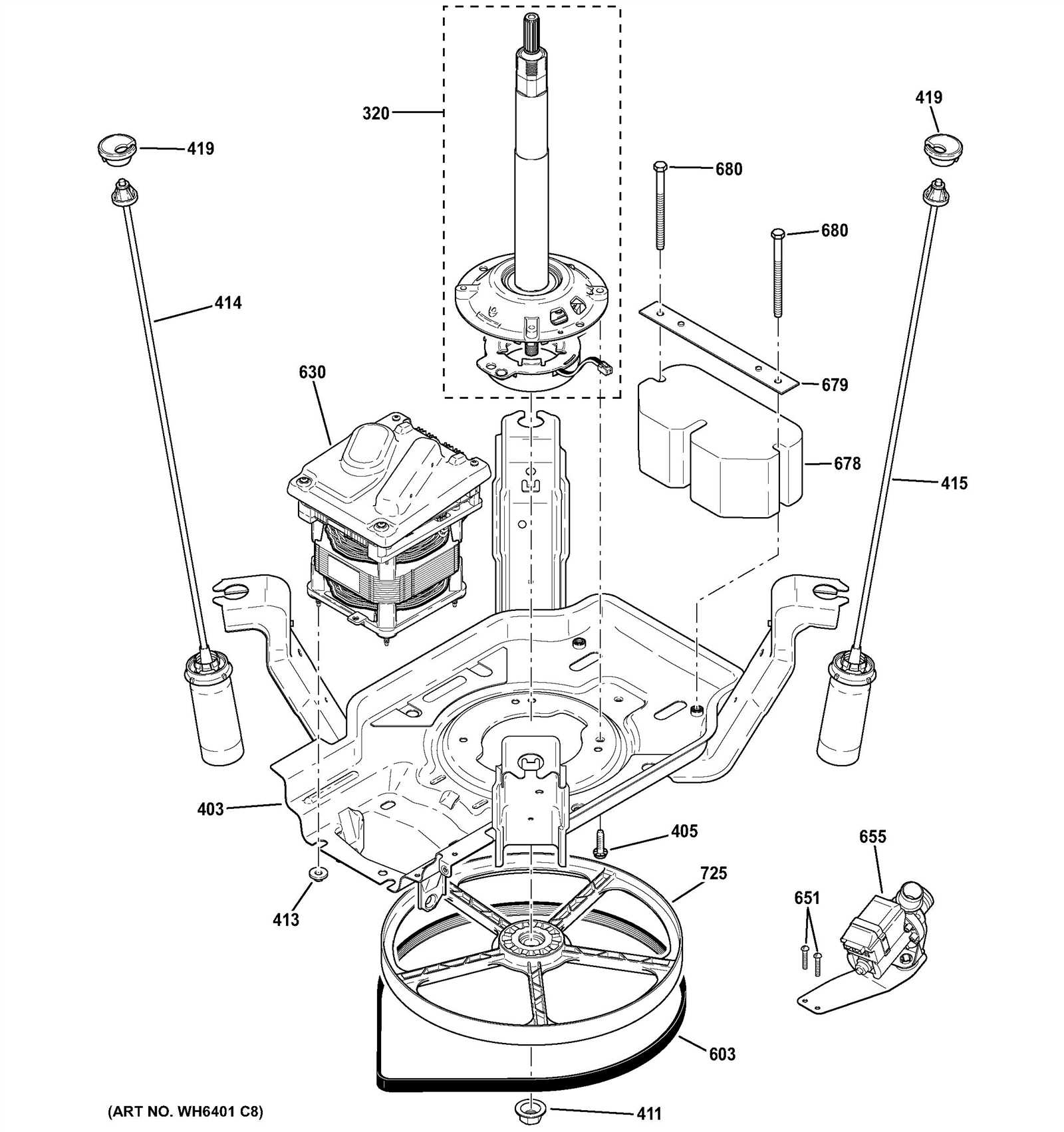 front load washer parts diagram