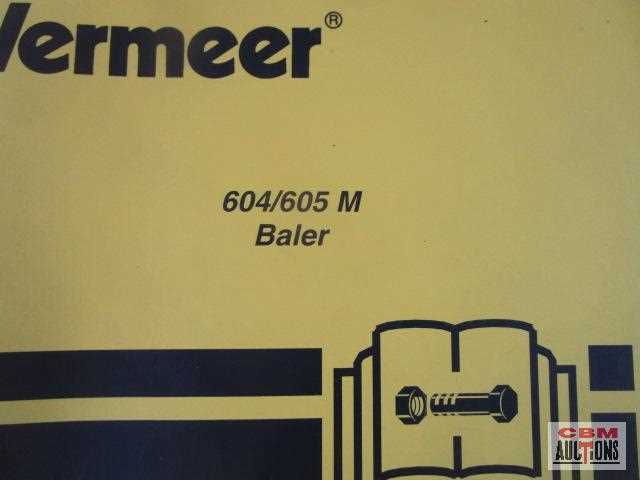 vermeer baler parts diagram
