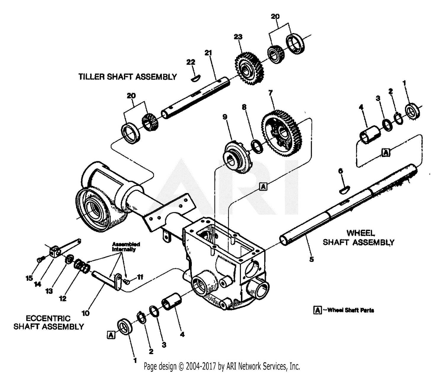 troy bilt horse tiller parts diagram