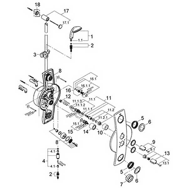 shower parts diagram