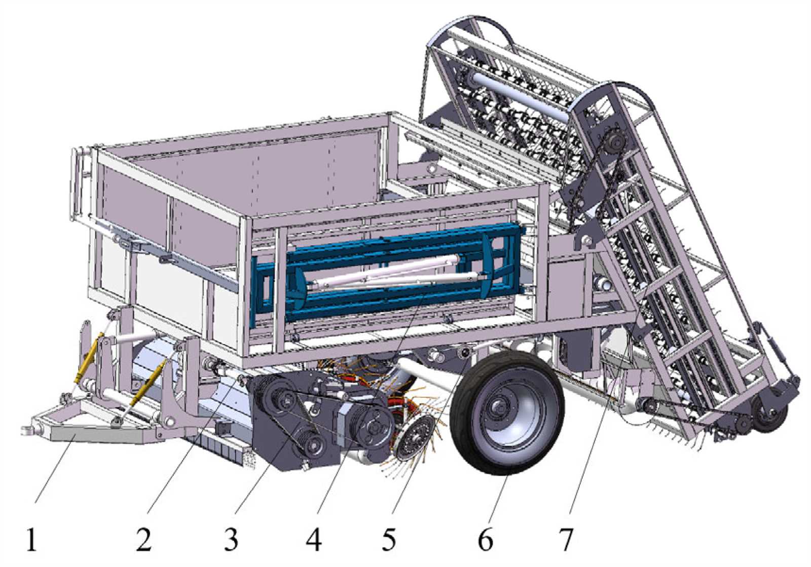 garbage truck parts diagram