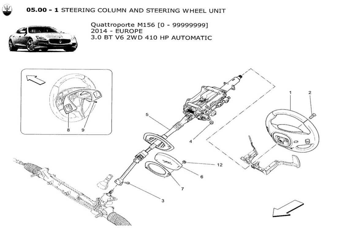 club car steering parts diagram