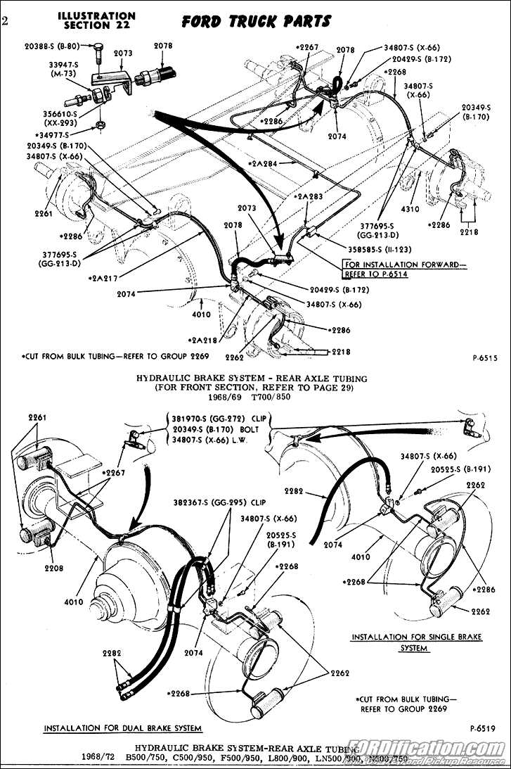 ford f800 brake parts diagram