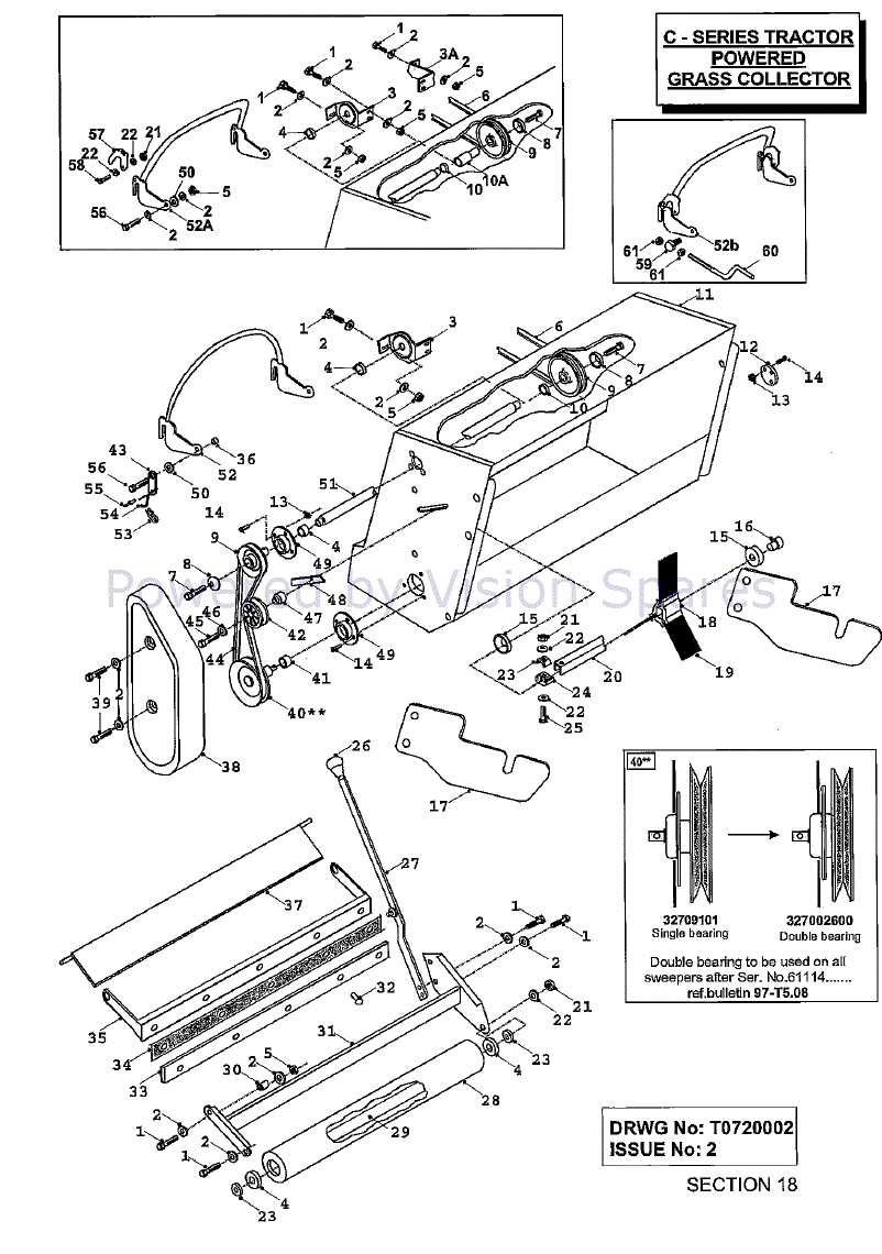 john deere lawn sweeper parts diagram