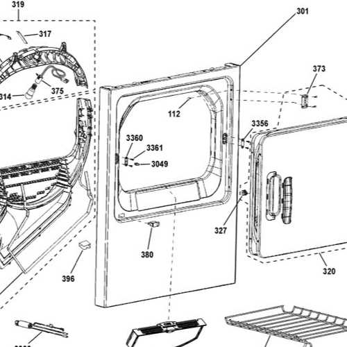 ge electric dryer parts diagram