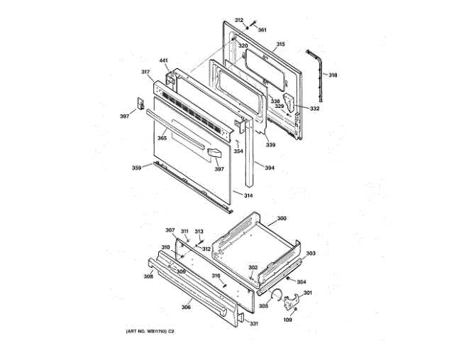 ge electric range parts diagram