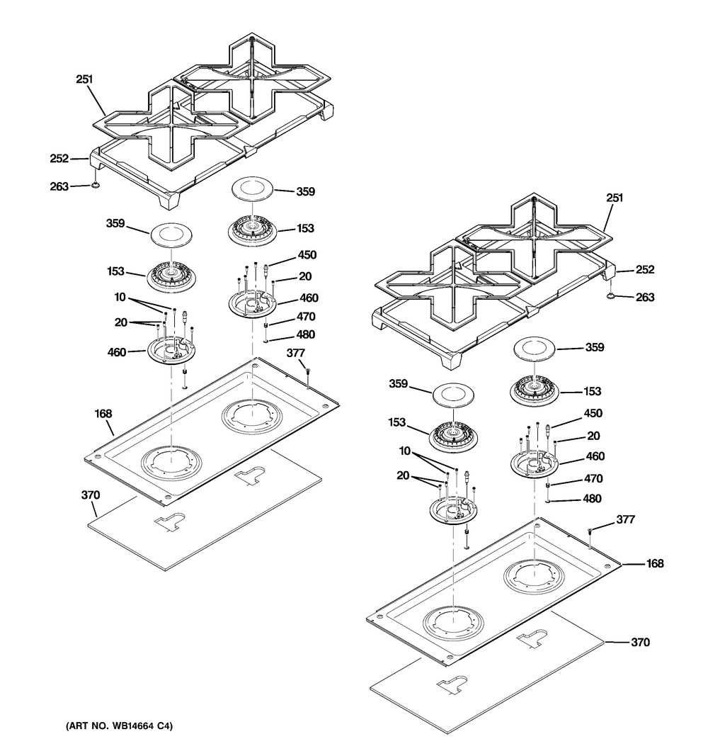 ge range parts diagram