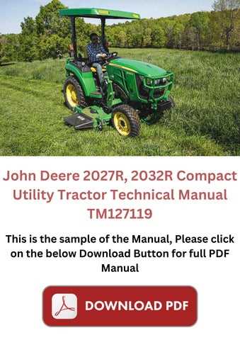 john deere 2032r parts diagram