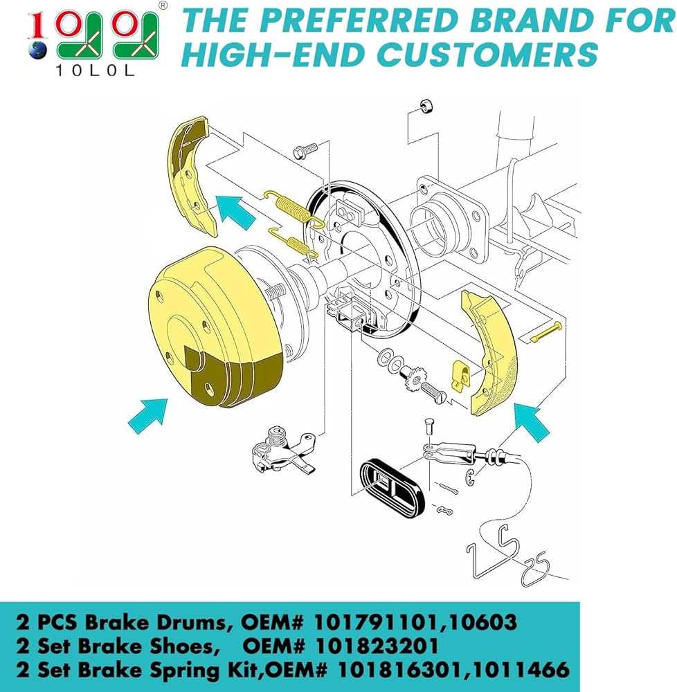 club car brake parts diagram