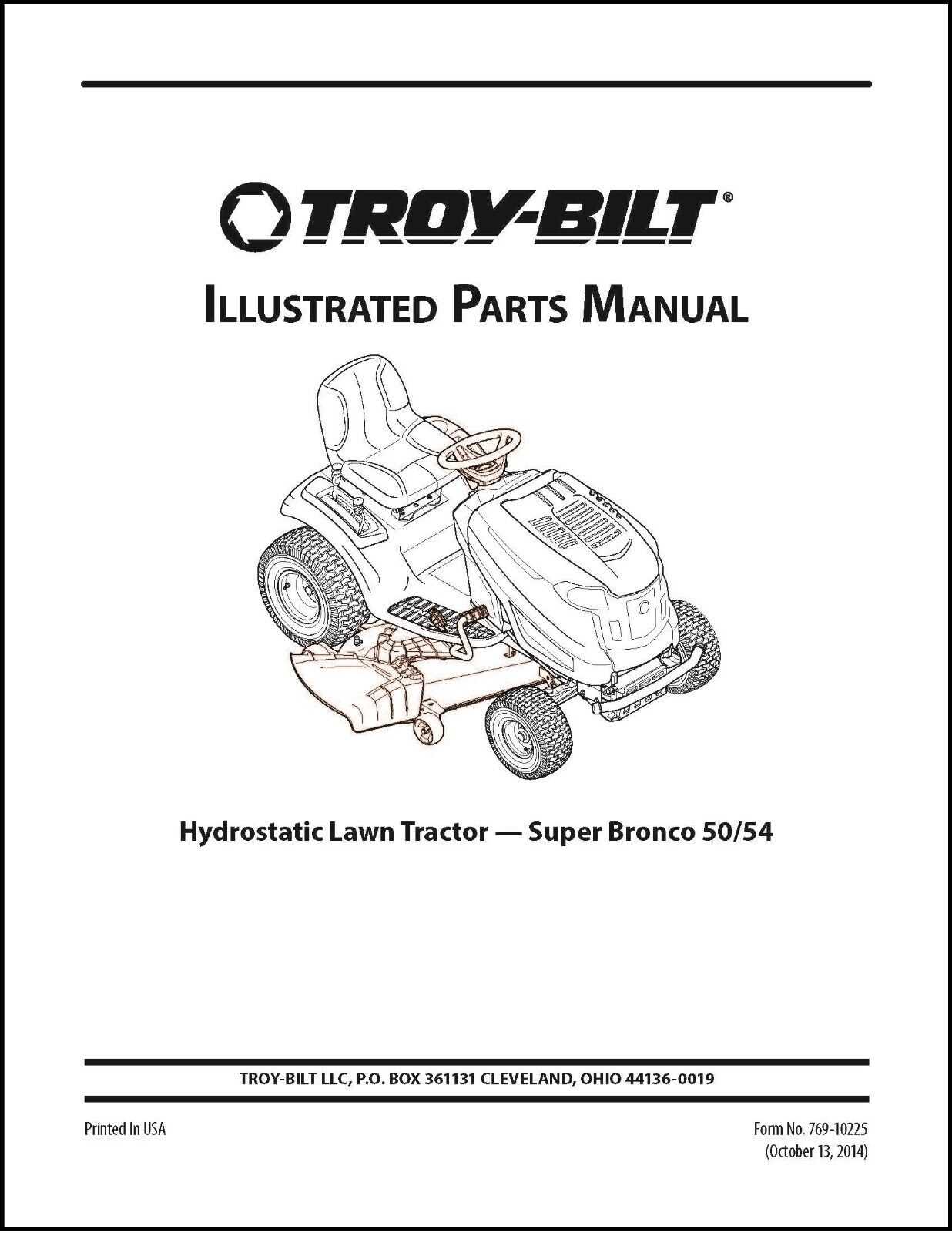 troy bilt 30 inch riding mower parts diagram