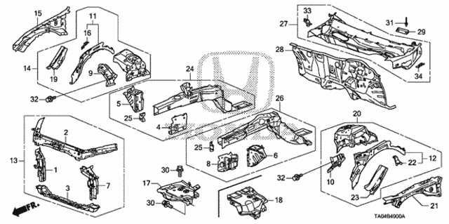 body part honda accord parts diagram