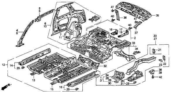 honda accord body parts diagram