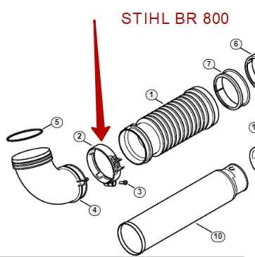 stihl br 800 parts diagram