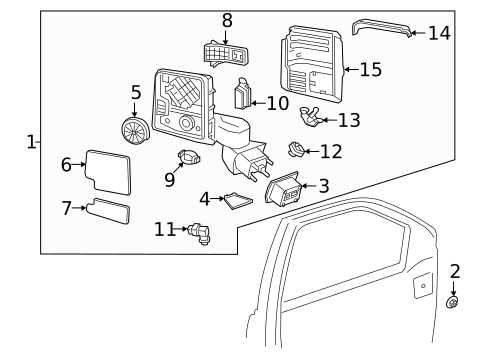 2021 chevy silverado parts diagram