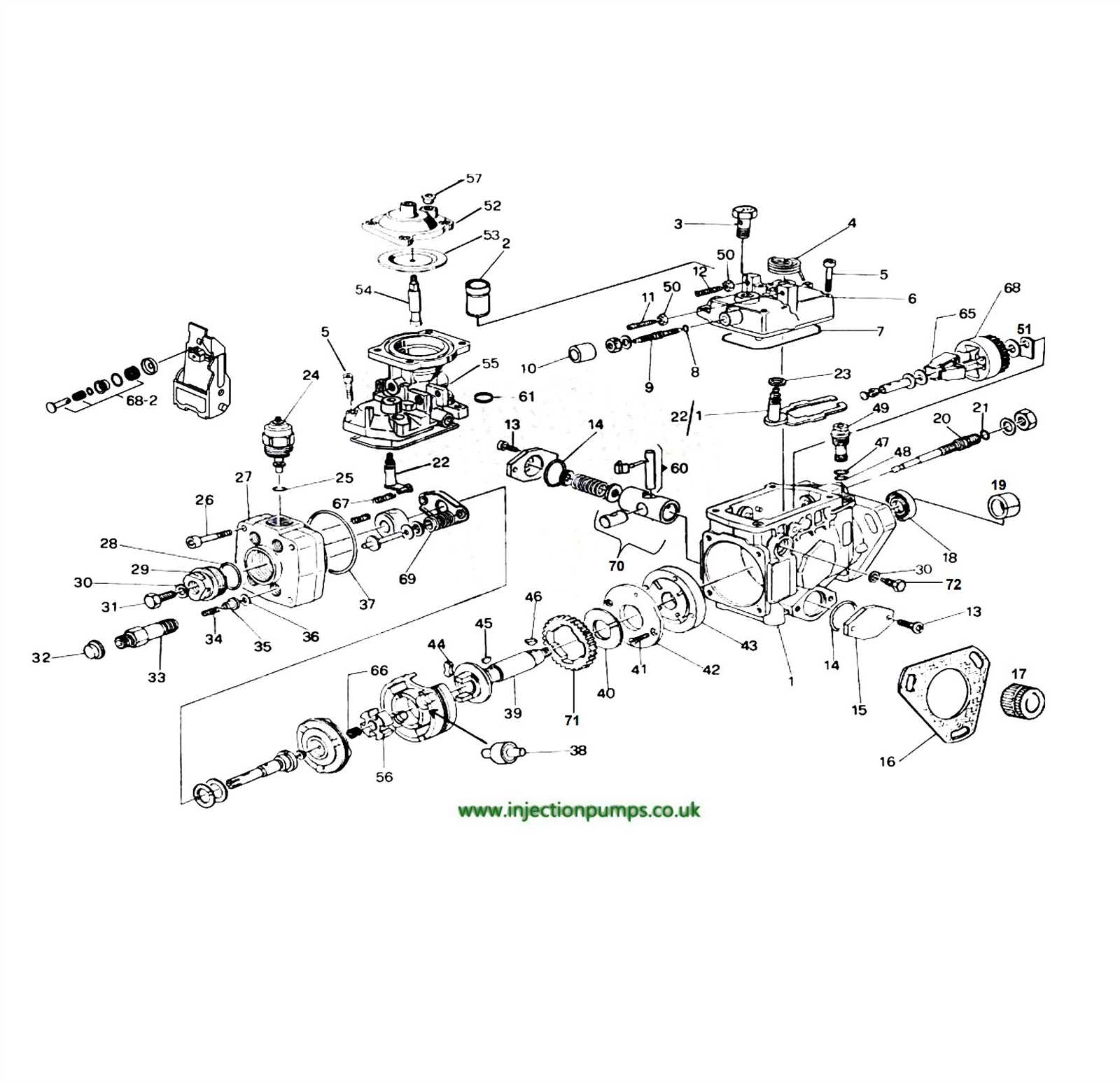 cummins pt fuel pump parts diagram