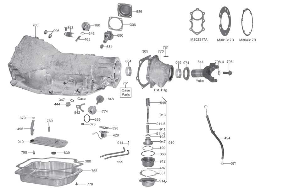 borg warner t10 parts diagram