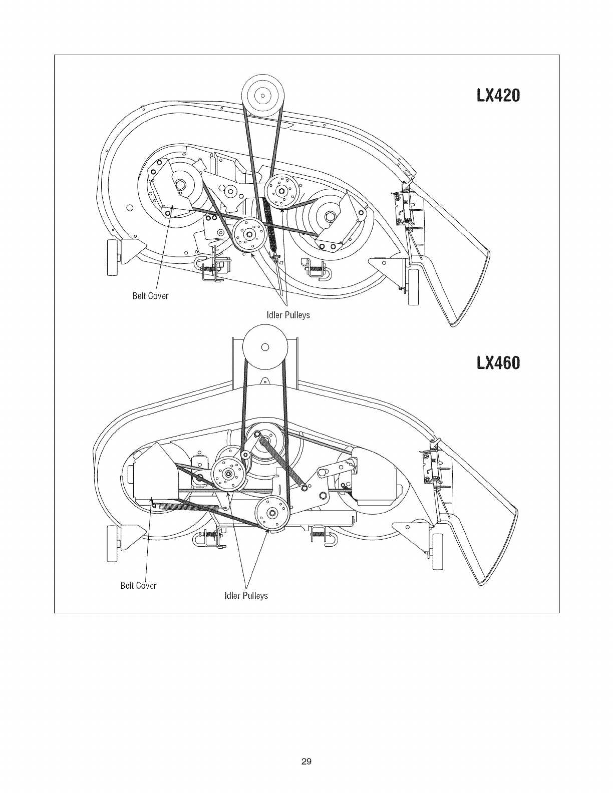 toro lx460 parts diagram