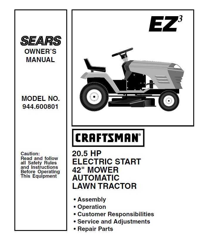 craftsman yts3000 parts diagram