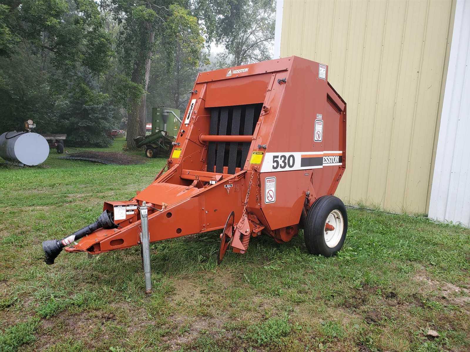 hesston 530 round baler parts diagram