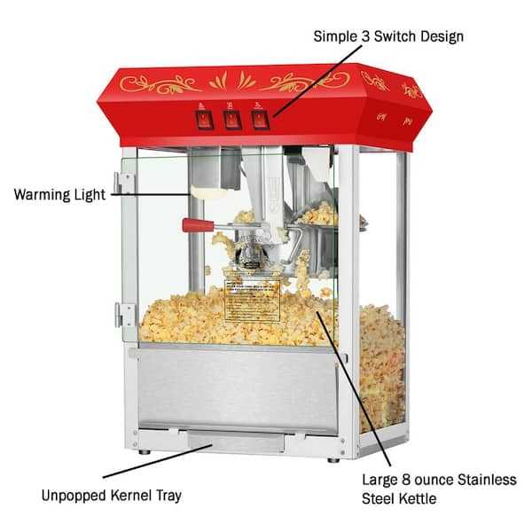 popcorn machine parts diagram