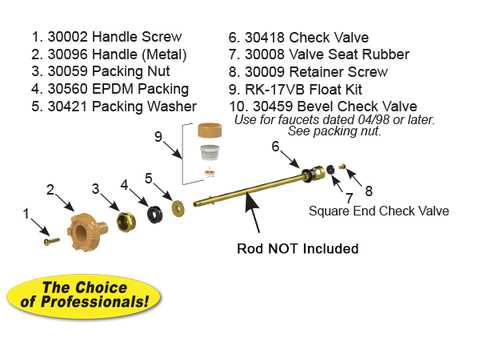 sillcock parts diagram