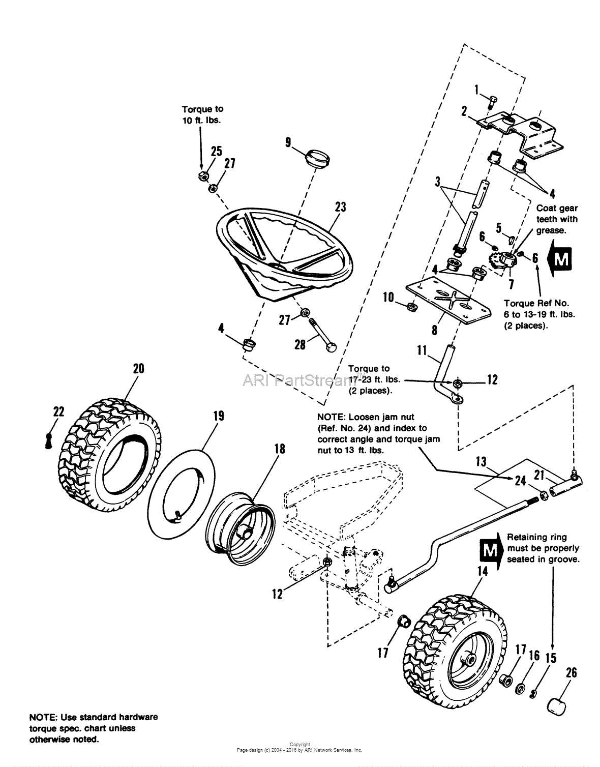 john deere d140 steering parts diagram