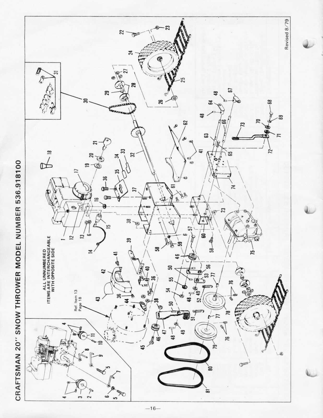 murray snow thrower parts diagram