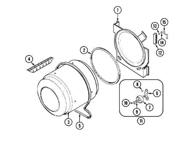 whirlpool electric dryer parts diagram