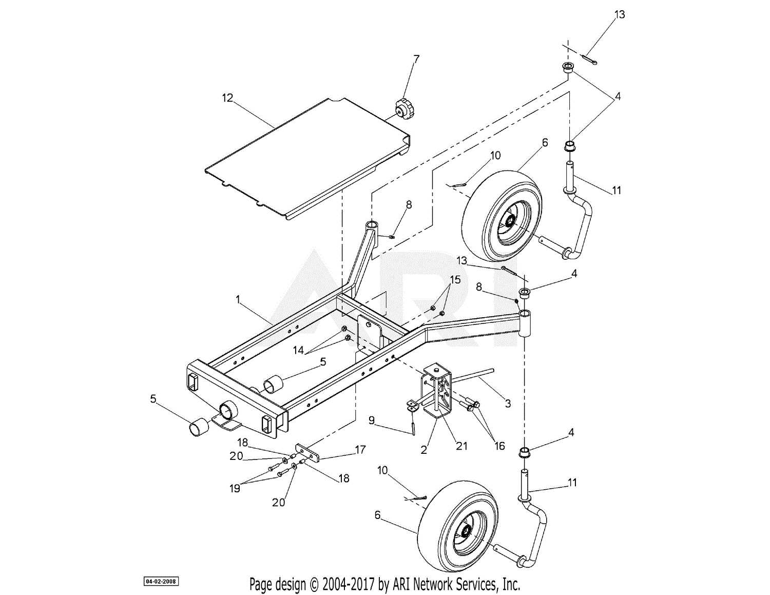 craftsman 42 inch mower deck parts diagram