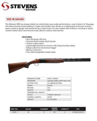 stevens 555 parts diagram