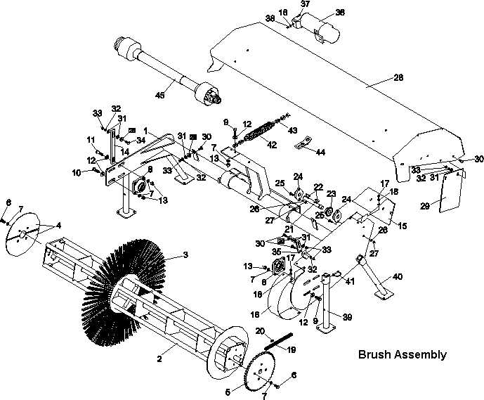 john deere 60 broom parts diagram